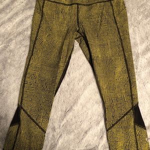 Black and Yellow workout pants